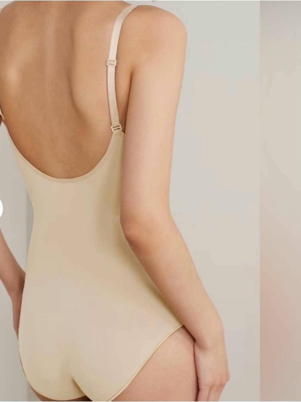 Skims Seamless Sculpt Brief Bodysuit Shaper | Sand | Small - Picture 4 of 11